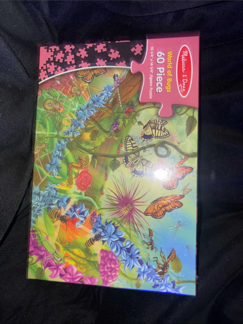 Melissa & Doug Pink "World of Bugs" 60 Piece Jigsaw Puzzle